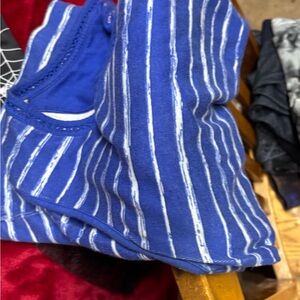 Blue Striped Kids Shorts
